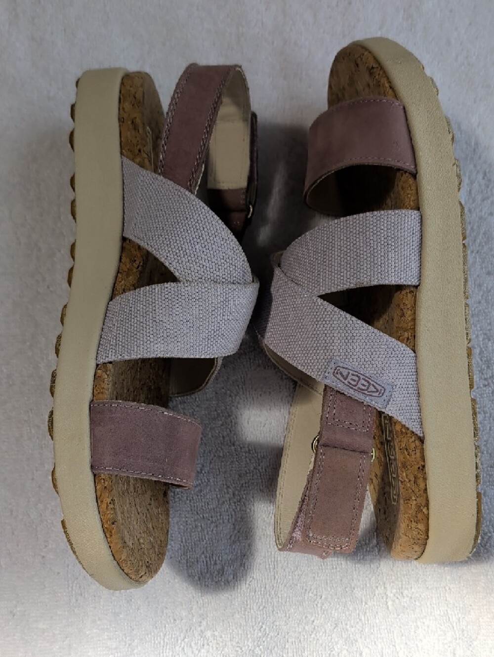 Keen Elle criss cross sandals Thistle/Toadstool sz 8.5 - Picture 6 of 7